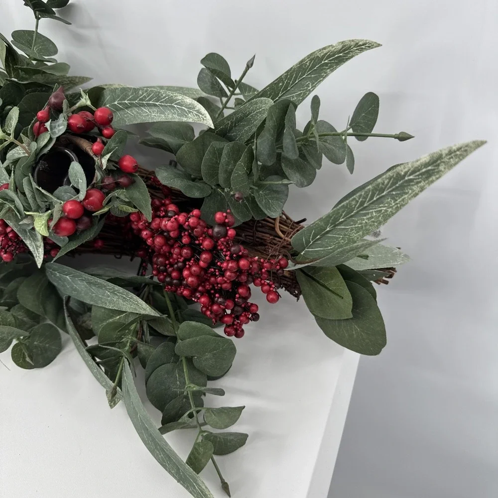 RH Restoration Hardware Eucalyptus Pepperberry Candle Centerpiece 26
